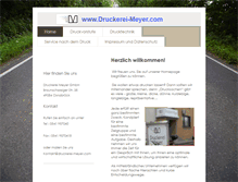 Tablet Screenshot of druckerei-meyer.com